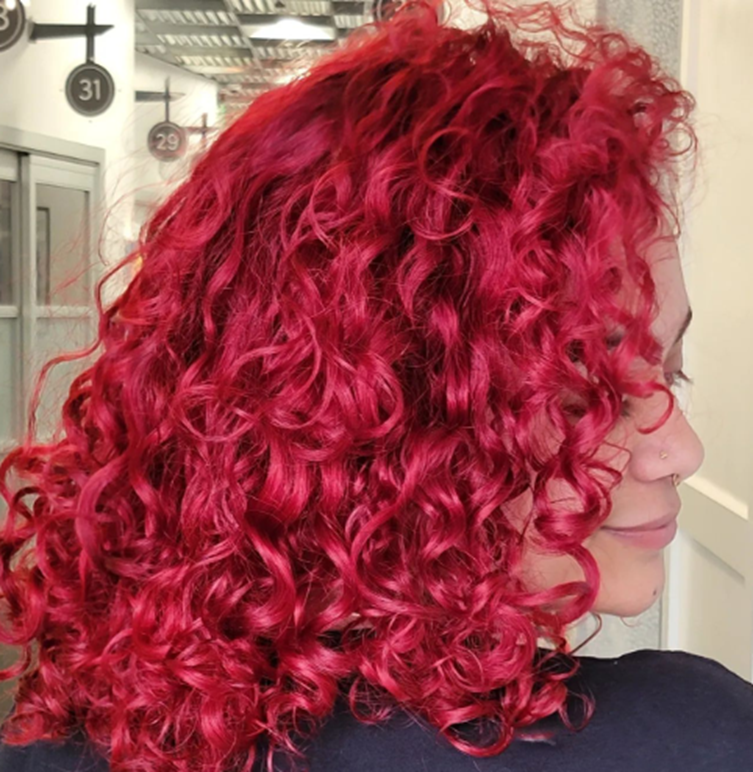 Apple Curly Hair Color