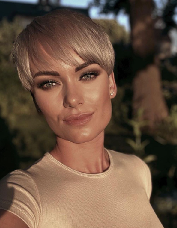 Ash Blonded Brown Short Hairstyle For Women