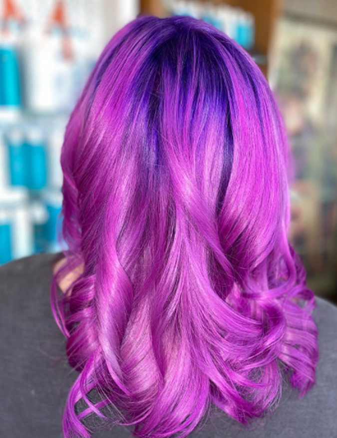 Best Pink And Purple Hair Looks
