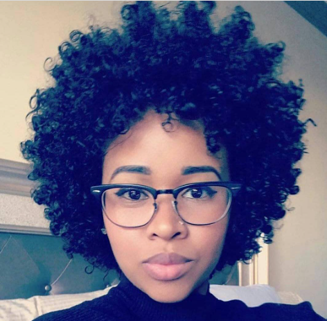 Big Messy Afro Puff Hairstyle