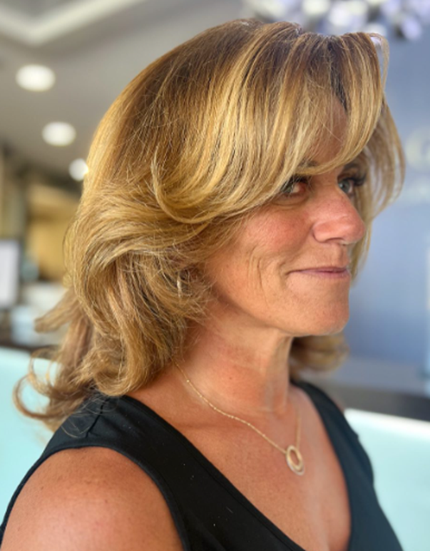Blonde Bob Hairstyle For Women Over 60