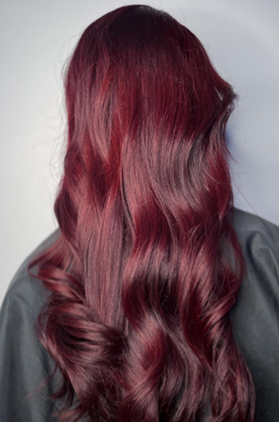 Blow With Butter Dark Red Hair Color