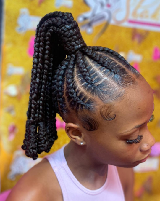 Bob Ponytail Knot  Hairstyle