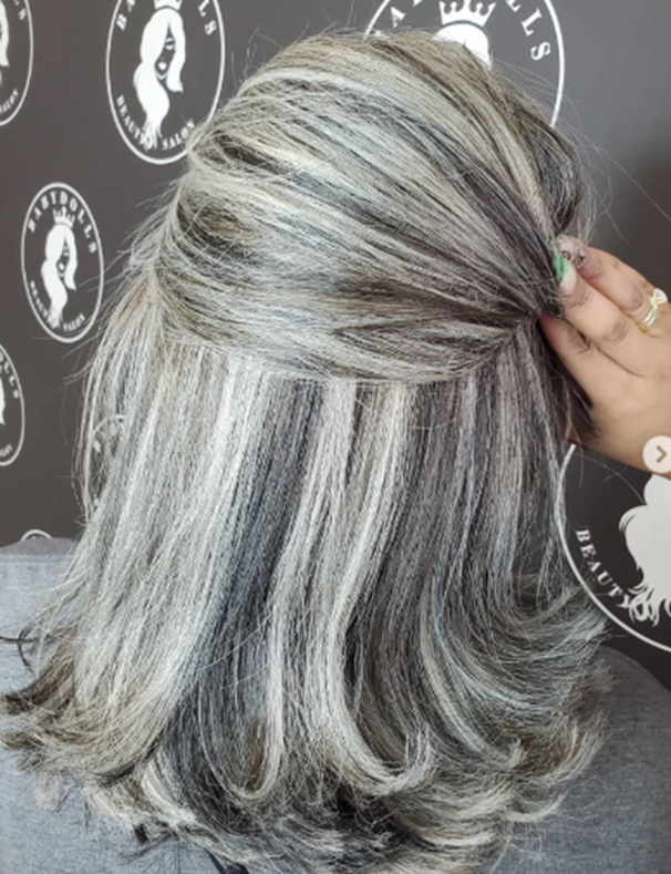 Boho Style Gray  Hairstyle