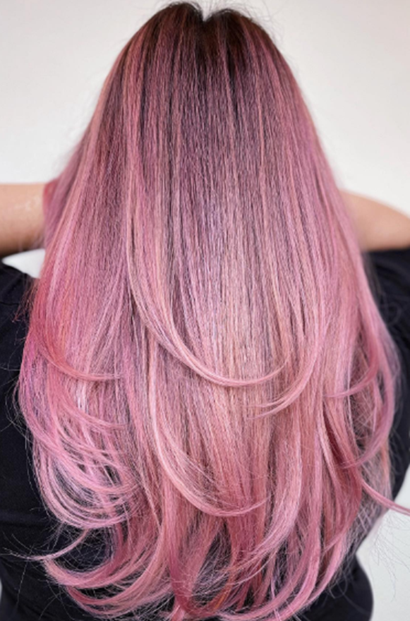 Brilliant Rose Pink Hair Idea