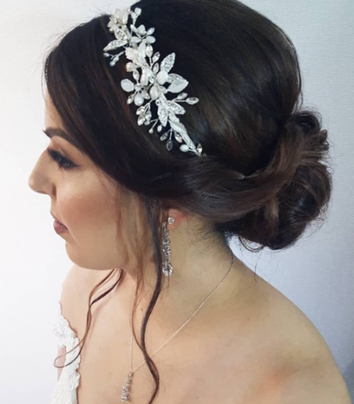 Brown Updo Bridesmaid Hairstyle
