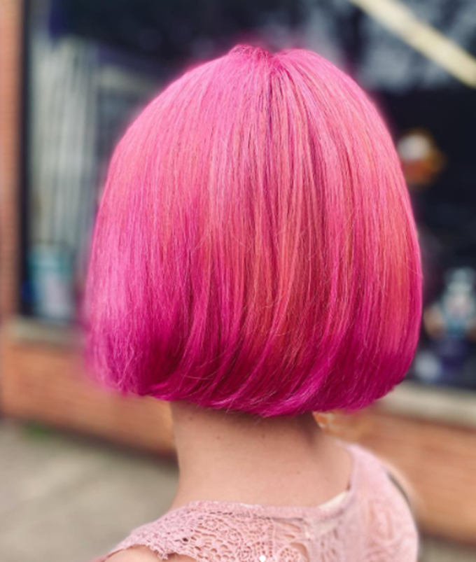 Bubble Gum Pink Hair Idea