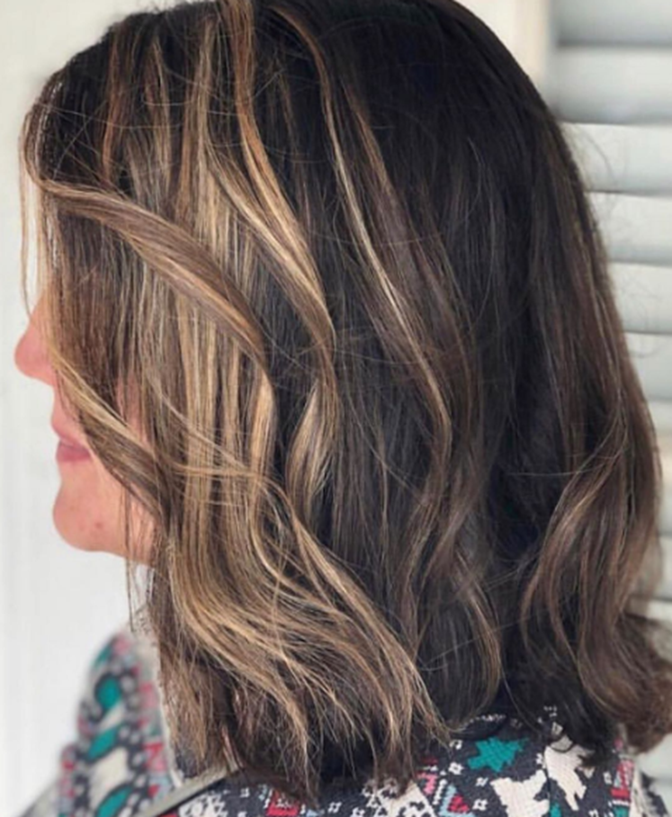 Chocolate Frost Blonde Highlights
