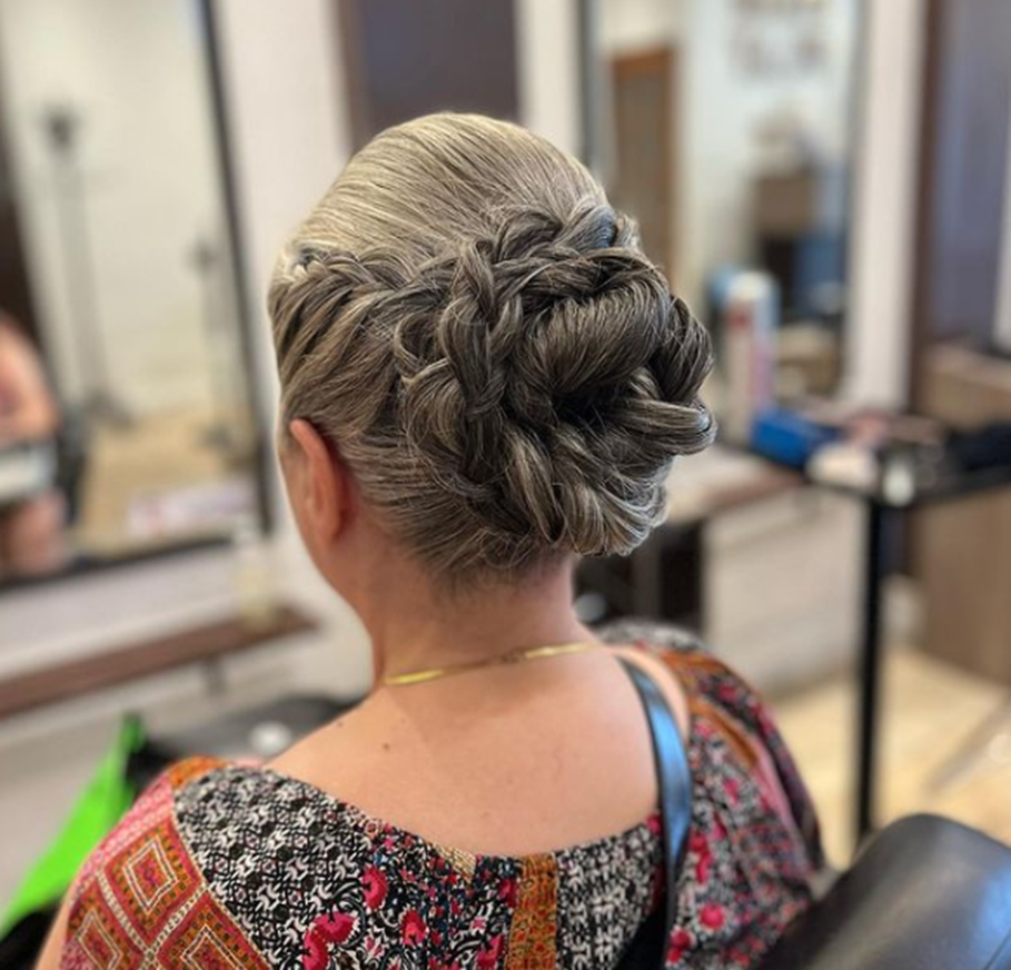 Classy Updo Hairstyle For Women Over 50