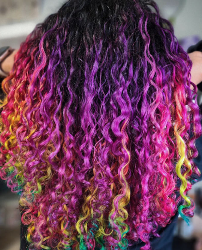 Color Full Curly Hair Color