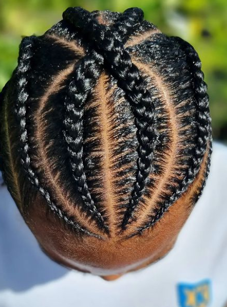 Cross Fishtail Braid African Braids Hairstyle