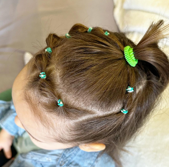 Crown Bubble Baby Girl Hairstyle
