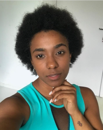 Curly Afro Puff Hairstyle