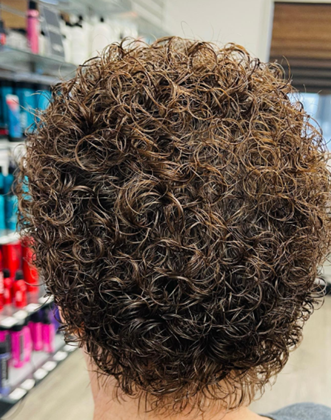 Curly Bob Brown Short Hairstyle