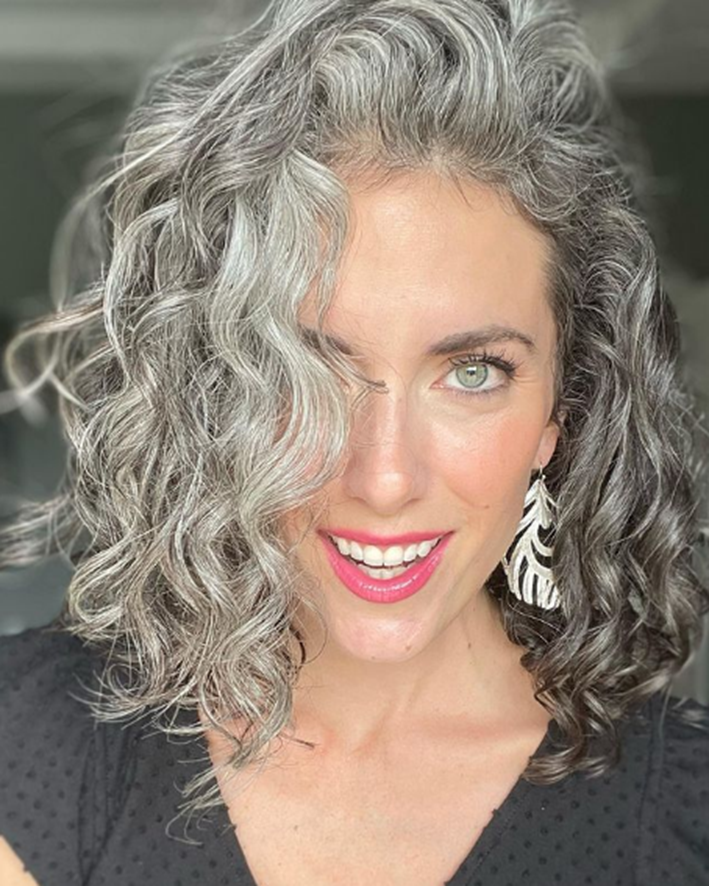 Curly Short Gray Hairstyles For Women