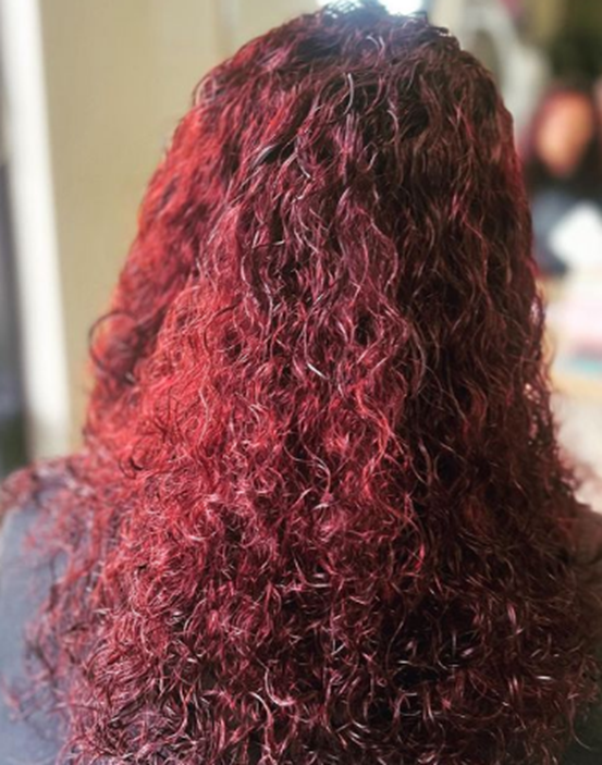Curly Spring  Red Hair 