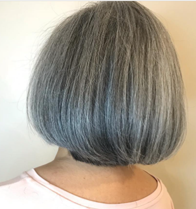 Cute Gray Short Hairstyle For Women