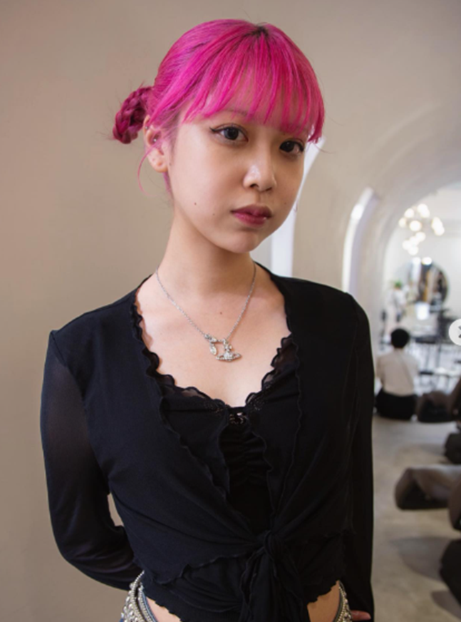 Cutie Pink Hair Idea