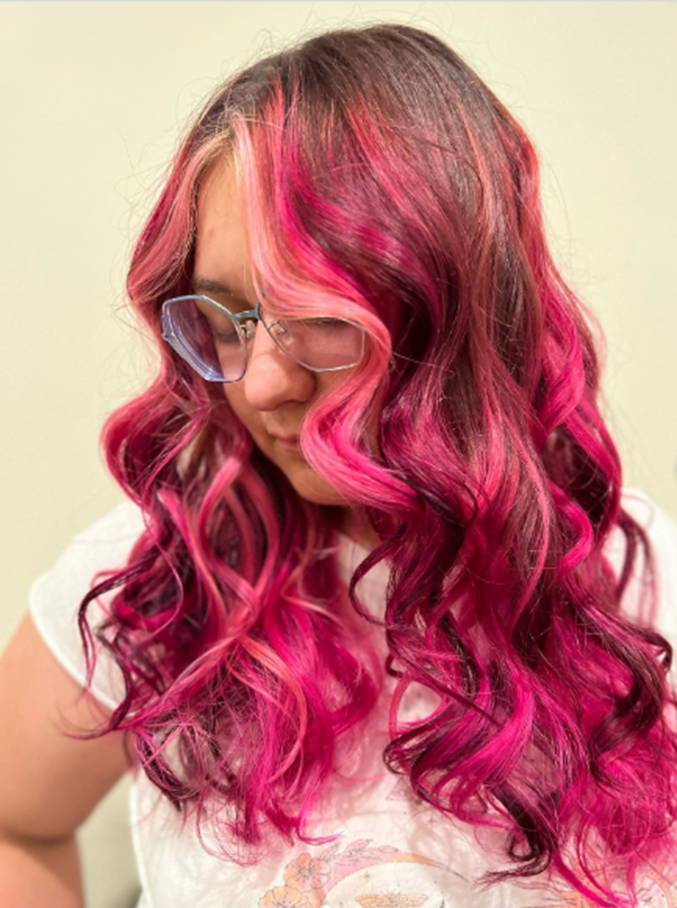 Dark Pink Hair Idea