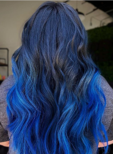 Dreaming Of The Sea Black And Blue Hair Color Ideas