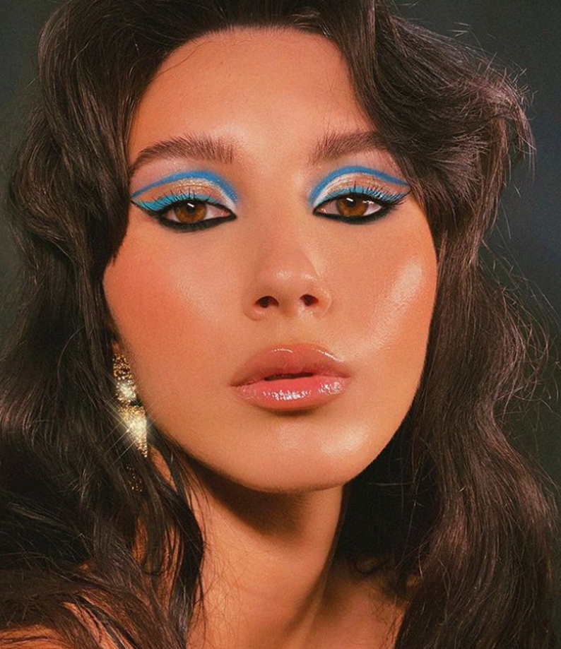 Egyptian Blue Glam Makeup