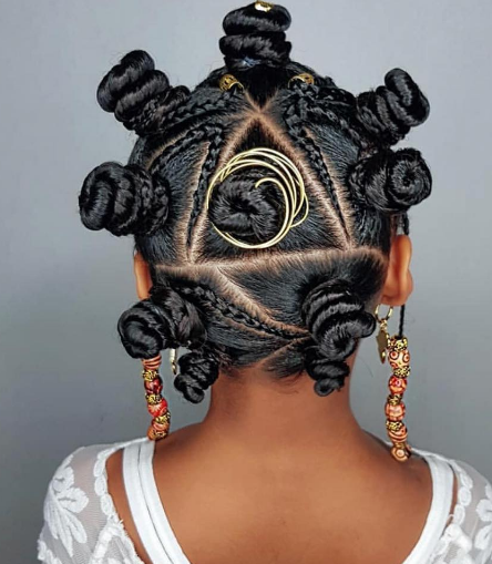 Ghana Weaving Natural Hairstyle