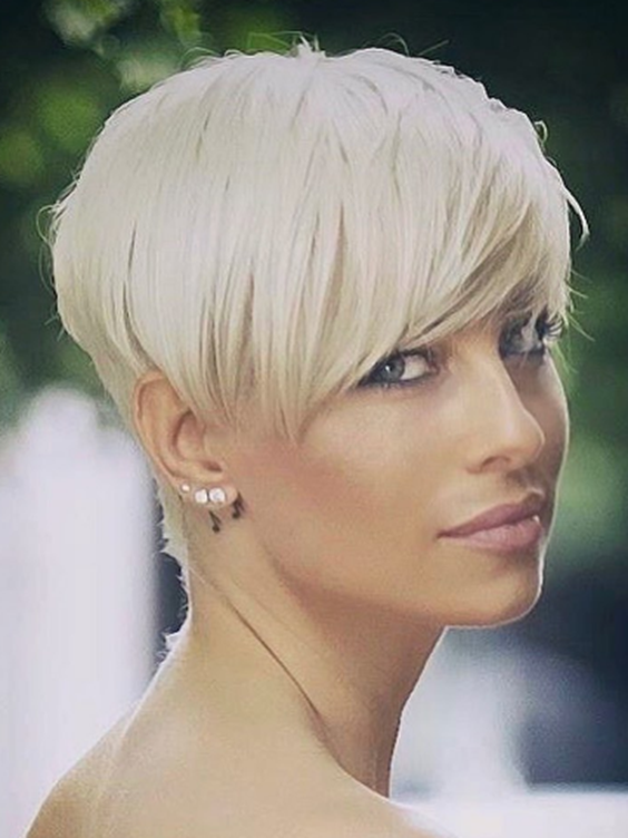Glam Shaved Hairstyle For Women