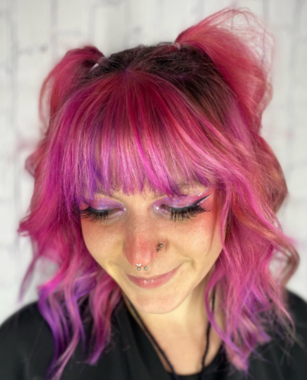 Glow Pink And Purple Hair Looks
