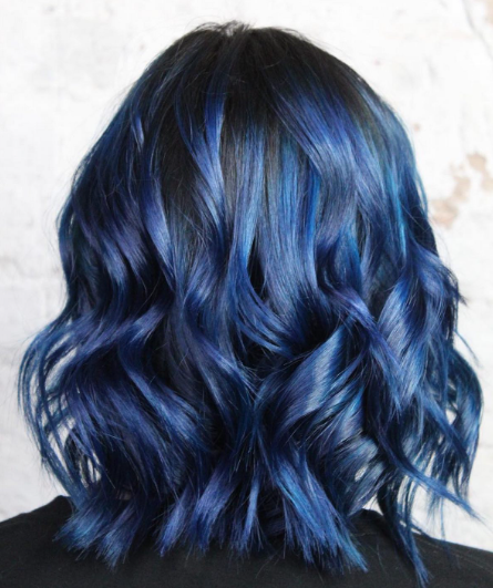 Gorgeous Black And Blue Hair Color Ideas