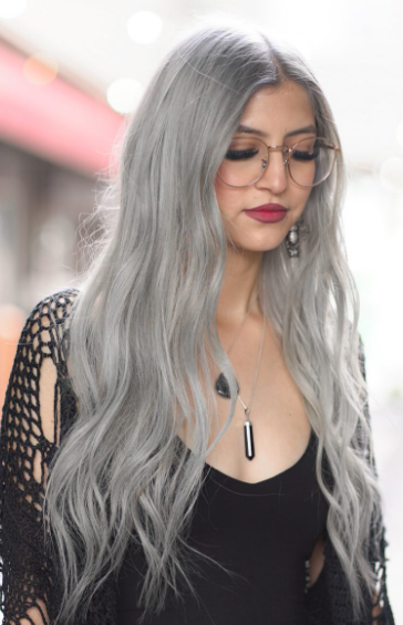Grey Cool Toned  Hairstyle