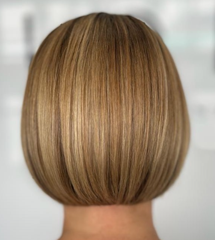 Head Covered Brown Short Hairstyle