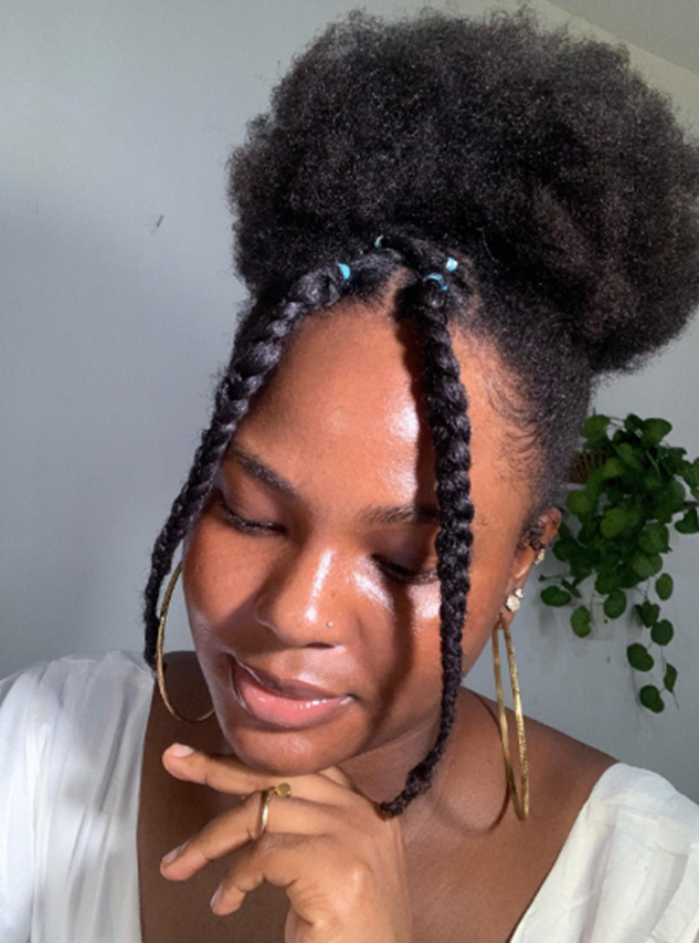 High Puff Rubber Band Hairstyle