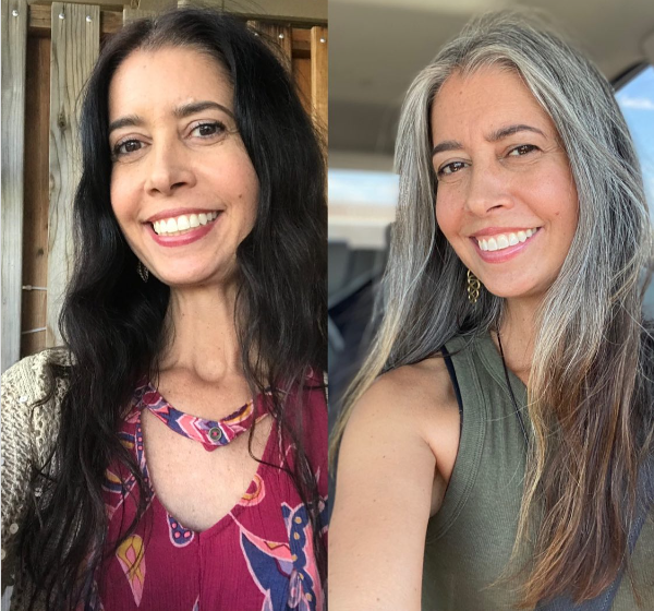 Lengthy Gray Hair Before And After
