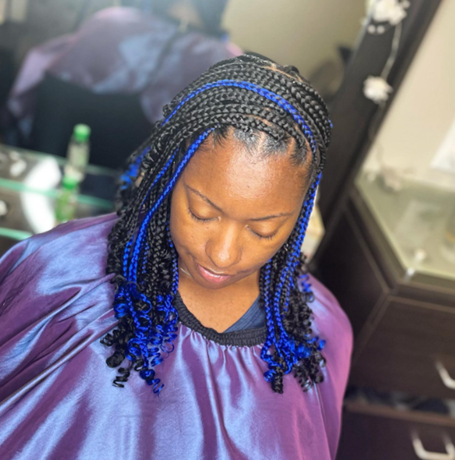 Lengthy Knotless Bob Braids Hairstyle