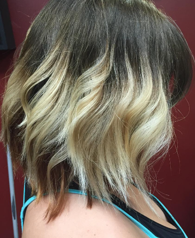 Light Blonde Rooted Highlights