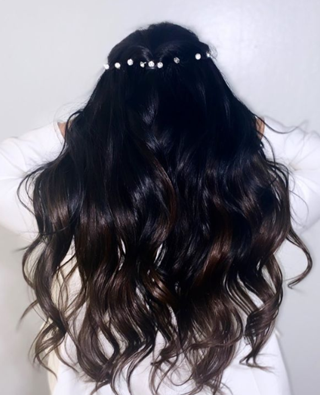 Long Waves Black Hair Black Hair