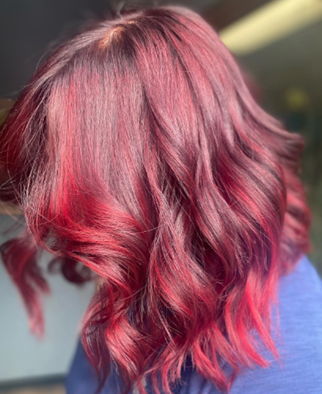 Ombre Balayage Red  Color