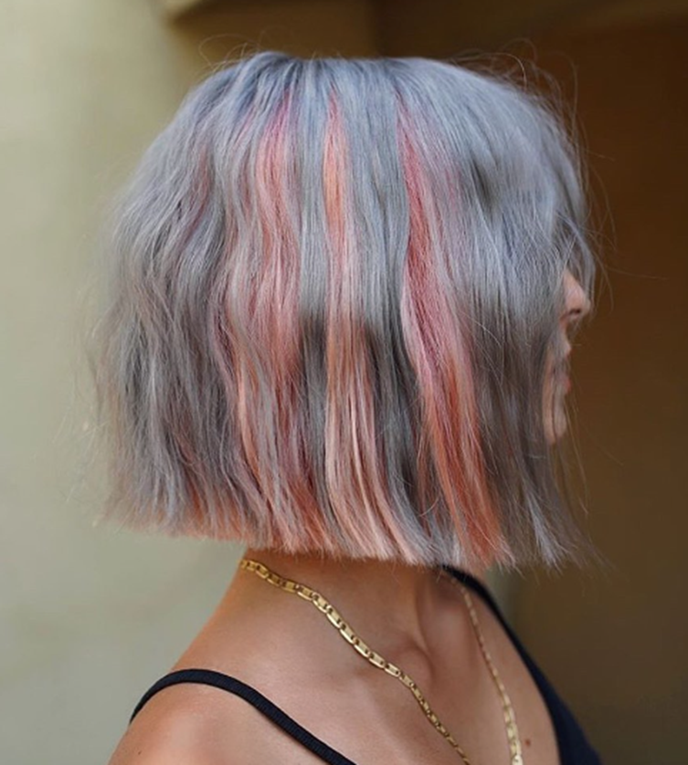Ombre Short Hairstyle For Teenage Girl