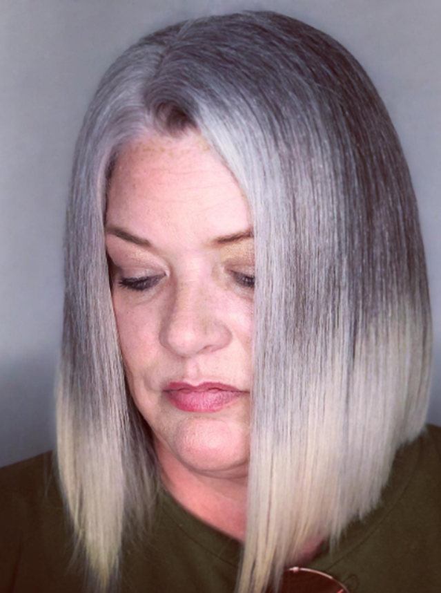 Outgrown Bob Hairstyle For Women Over 60