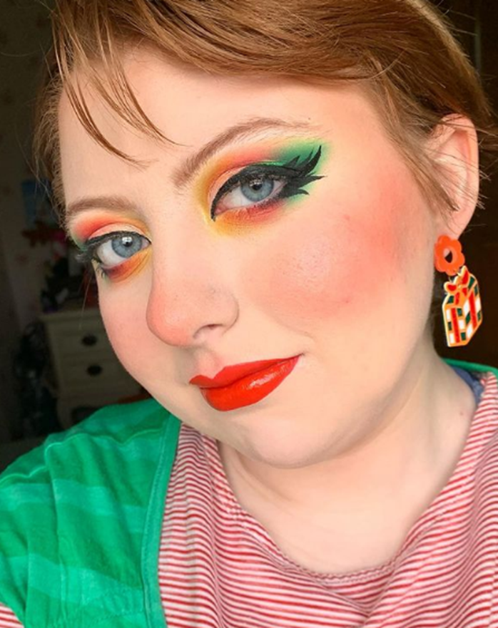 Pride Rainbow Eyes Pretty Christmas Makeup Ideas