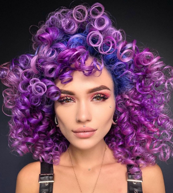 Professional Curly Hair Color
