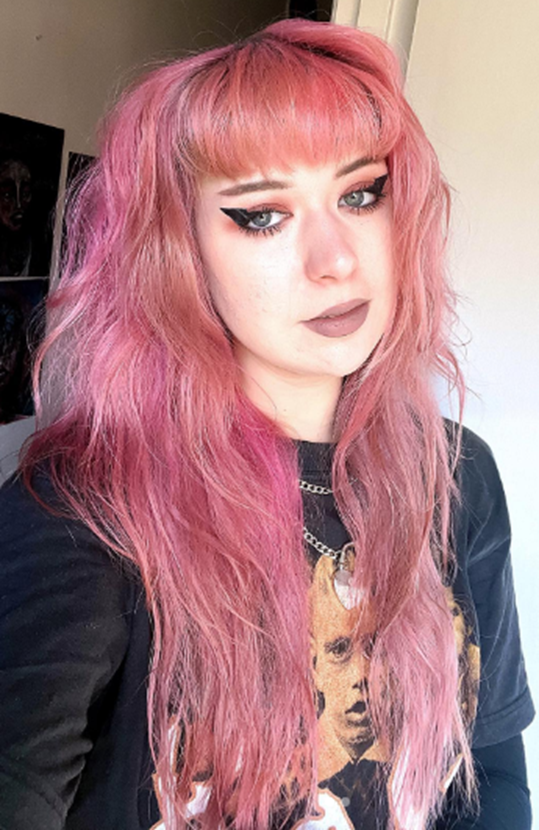 Rose Gold Pink Hair Idea