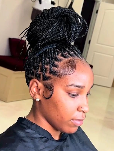 Small Knotless Hairstyle