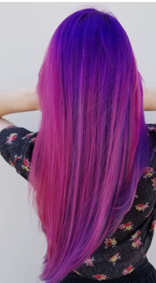 Soft Pink And Purple Hair Looks