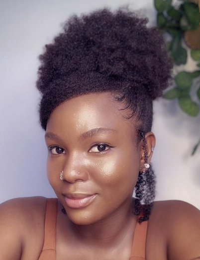Spring Afro Puff Hairstyle