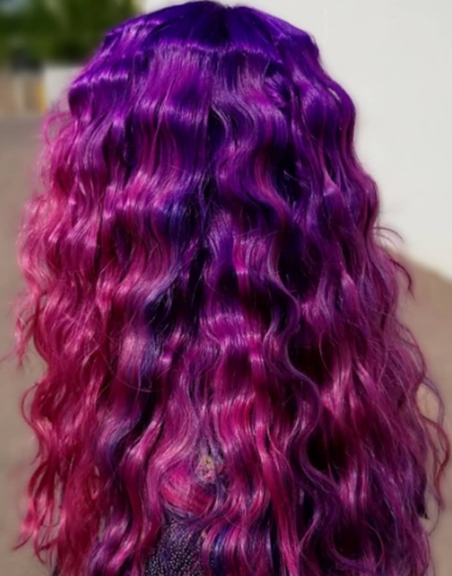 Spring Pink And Purple Hair Looks