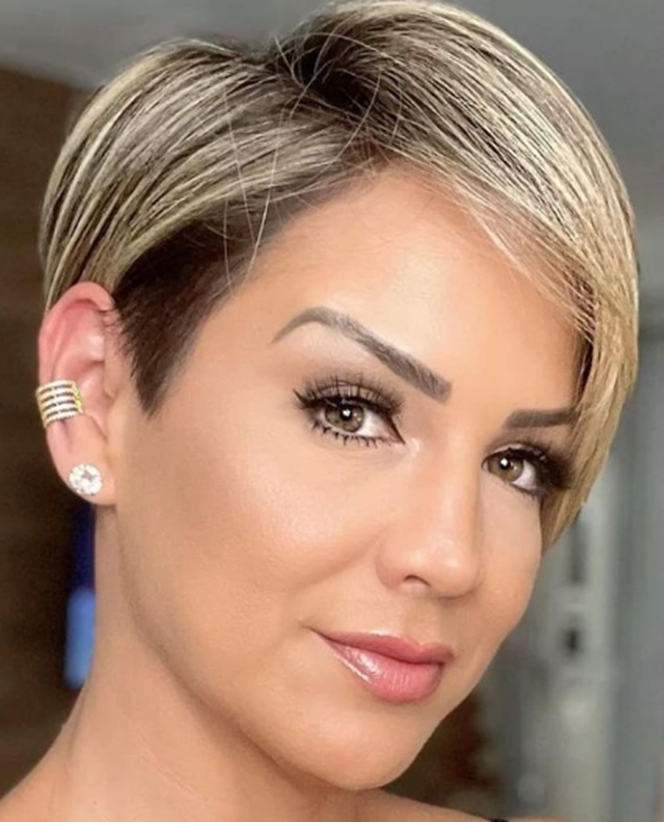 Stacked Bob Edgy Short Hairstyle For Women