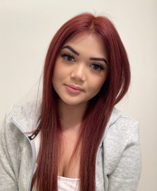 Straight Copper Dark Red Hair Color