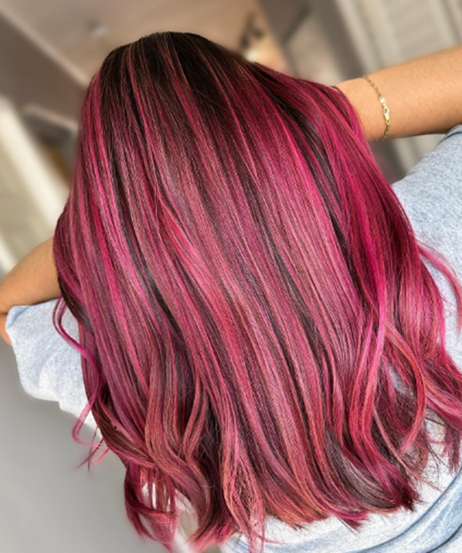 Sunshine Pink Hair Idea