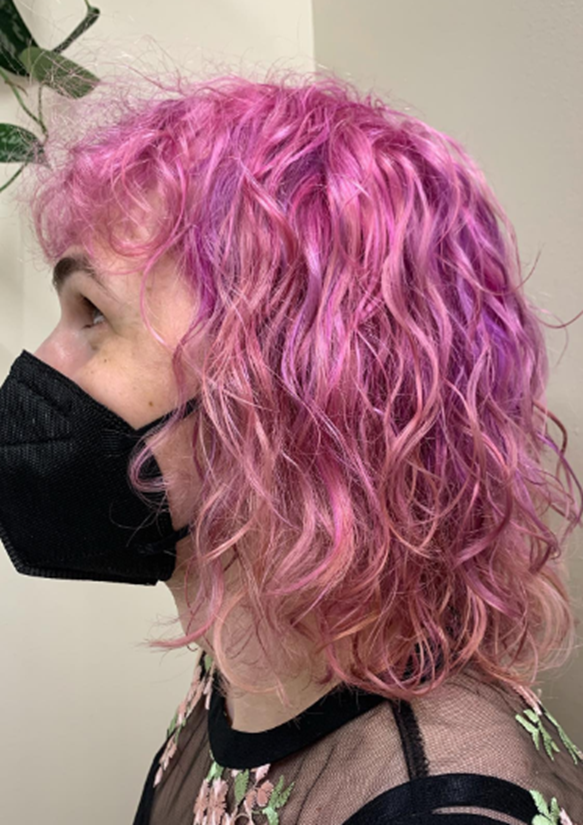 Super Bright Pink And Purple Hair Looks